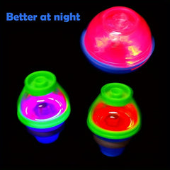 2pcs LED Flash Spinning Toys Glow Spinning Top Party Supplies
