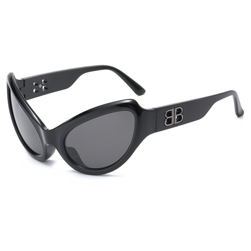 Y2K Cat Eye Frame Sunglasses with Packaging Box