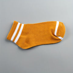 5 10 Pairs Stripe Print Socks Breathable Women's Short Stockings