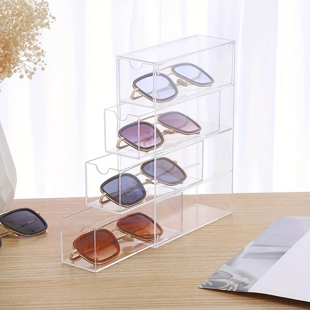 Acrylic Glasses Storage Box Display Rack Drawer Type
