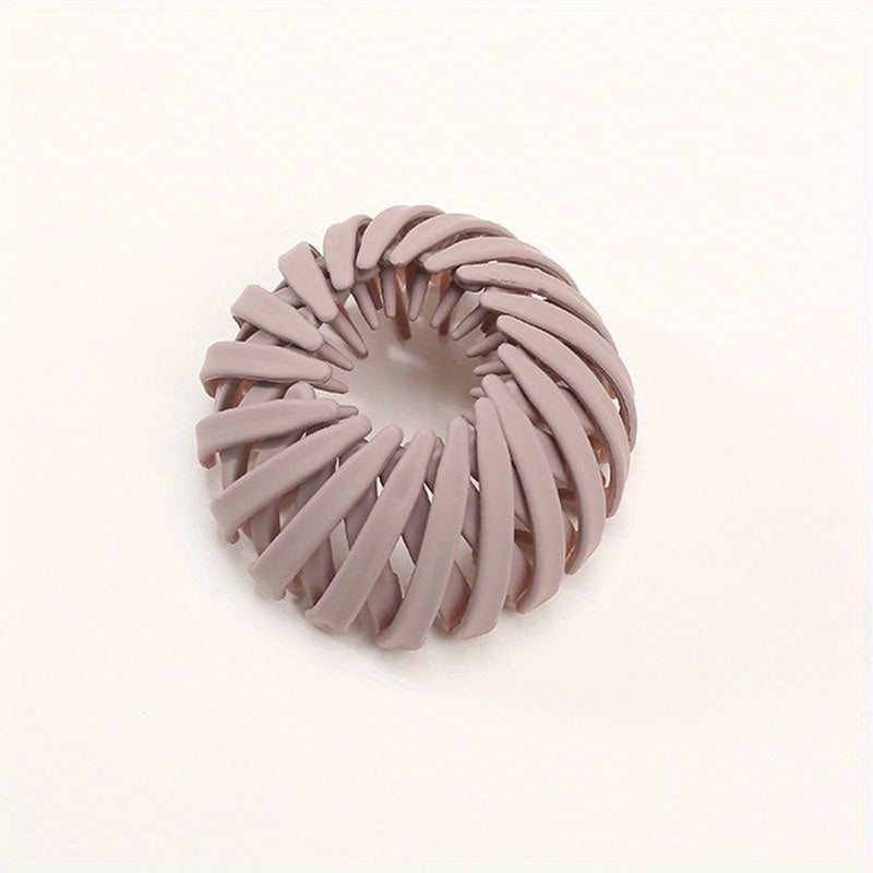 Stretchy Hair Claw Frosted Bird Nest Shape Ponytail Clip