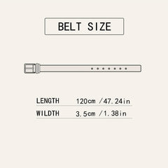 Men's Casual Belt with Automatic Buckle