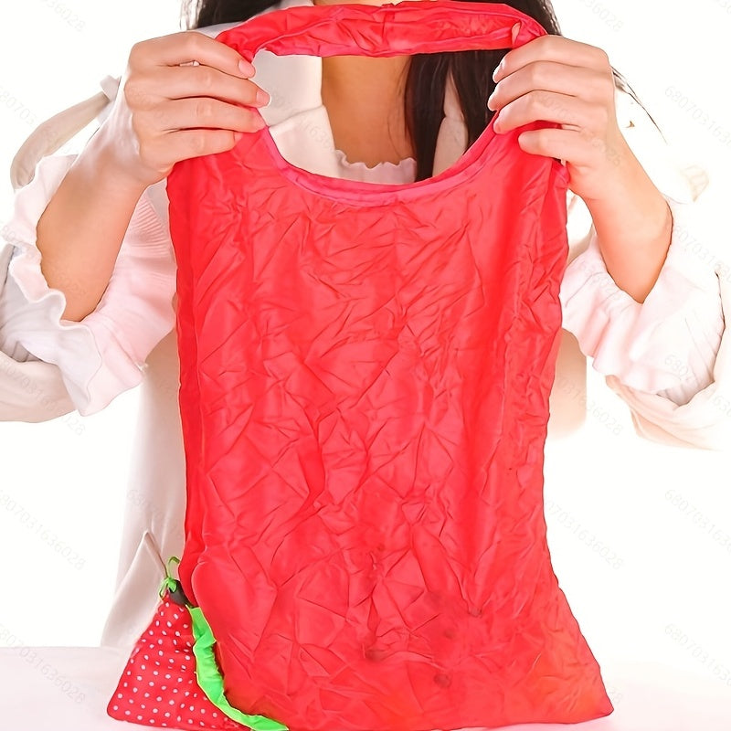 Strawberry Folding Shopping Bag Portable Eco Friendly Grocery Bag