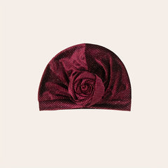 Big Flower Turban Polka Dot Head Wrap Women Headscarf Cap Bandana