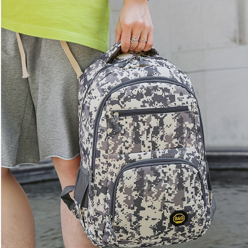 Camouflage Sports Backpack Large Capacity Outdoor Hiking Bag