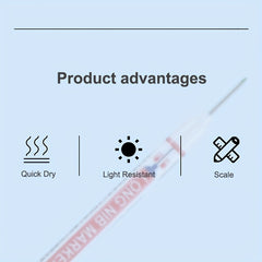 3pcs Deep Hole Lengthened Head Marker Pen Ceramic Tile Deep Hole Marker Pen