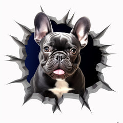 French Bulldog Wall Stickers 4-in-1 Decals for Trucks Waterproof Car Decals