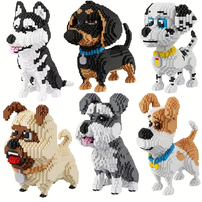 5000pcs Dog Building Blocks Set 3D Handcrafted Animal Toys