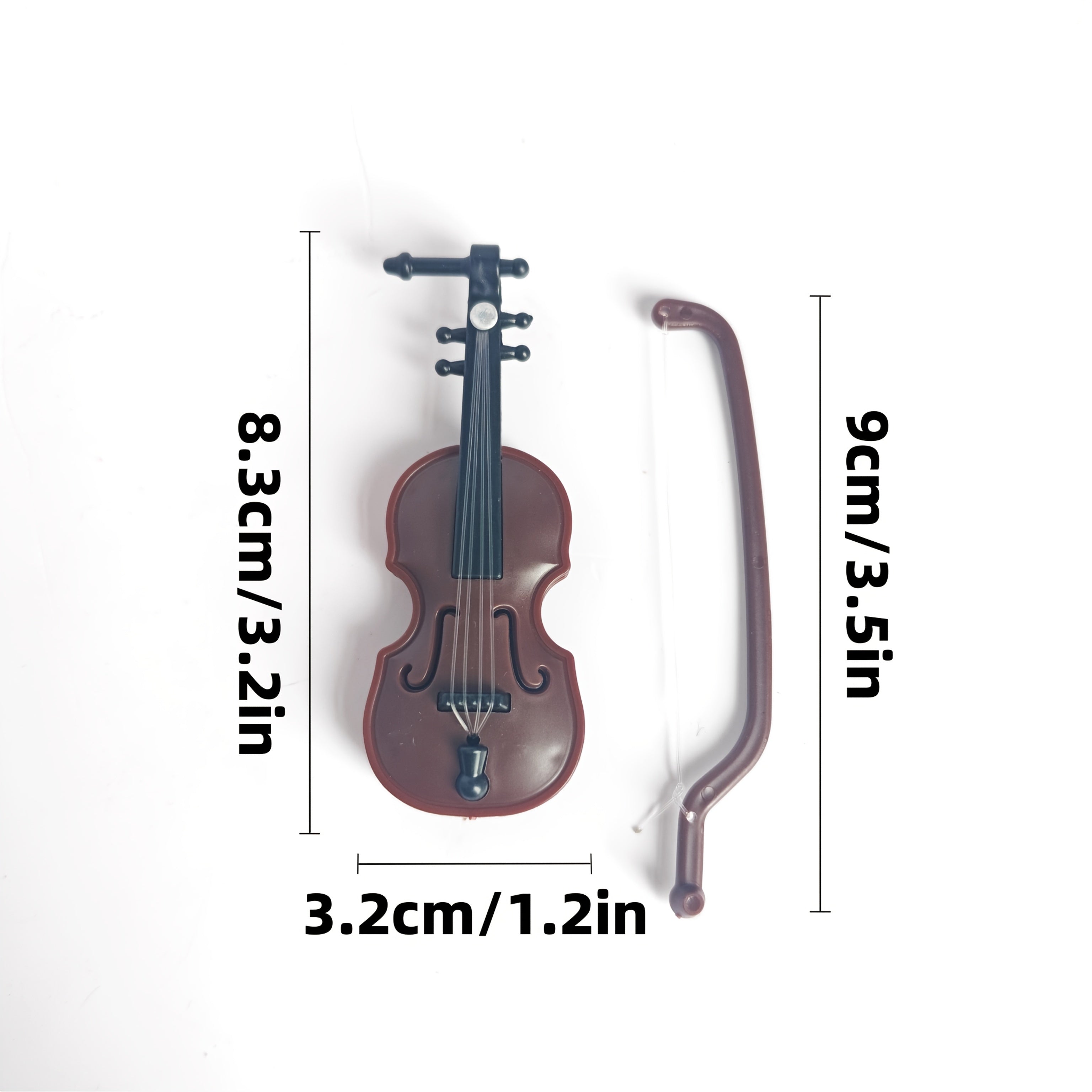 Durable Plastic Violin Prop for Home Decor