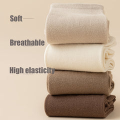 6 Pairs Warm Crew-Length Winter Socks for Women