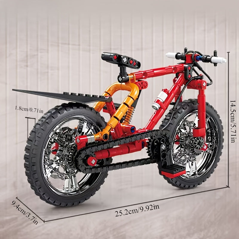 Kids Bicycle Blocks Mountain Bike Model Educational Toy