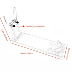 Acrylic Pistol Display Rack 19.5" 5 Height Adjustable Stand
