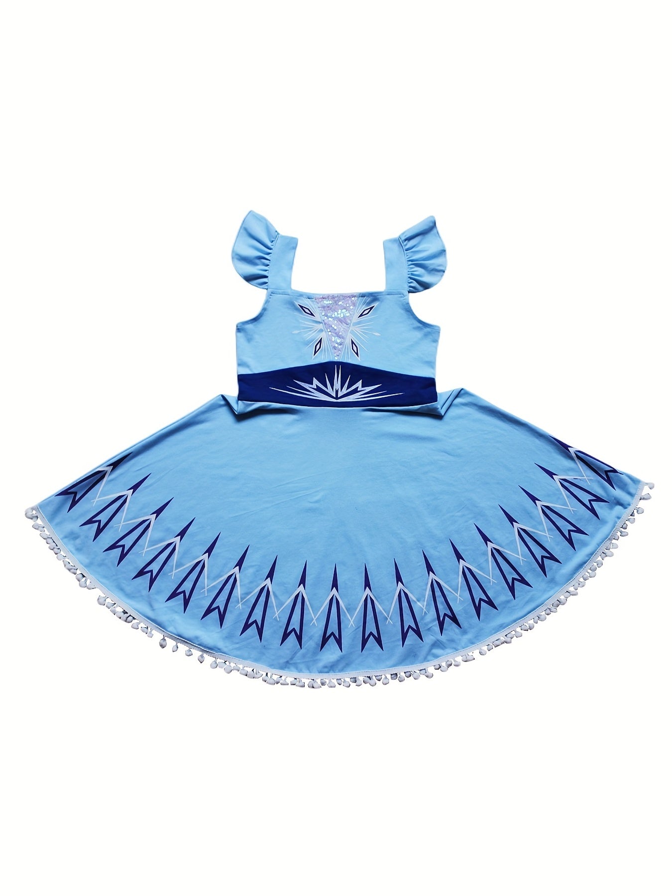 Girls Camisole Princess Dress Ice & Snow Fairy Tale Character Costume