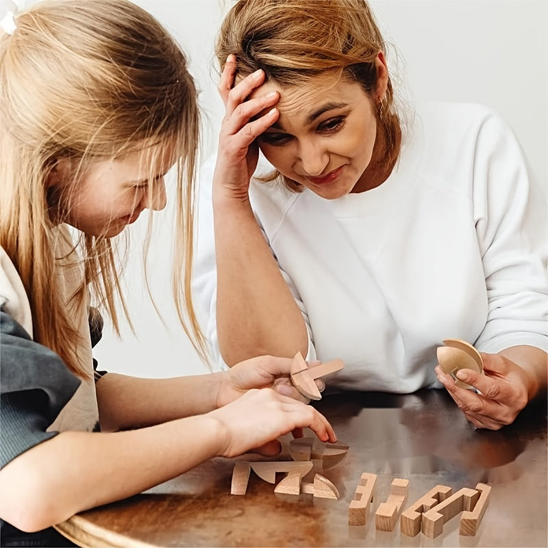 Wooden Puzzle Magic Ball Brain Teaser Toy Intelligence Game