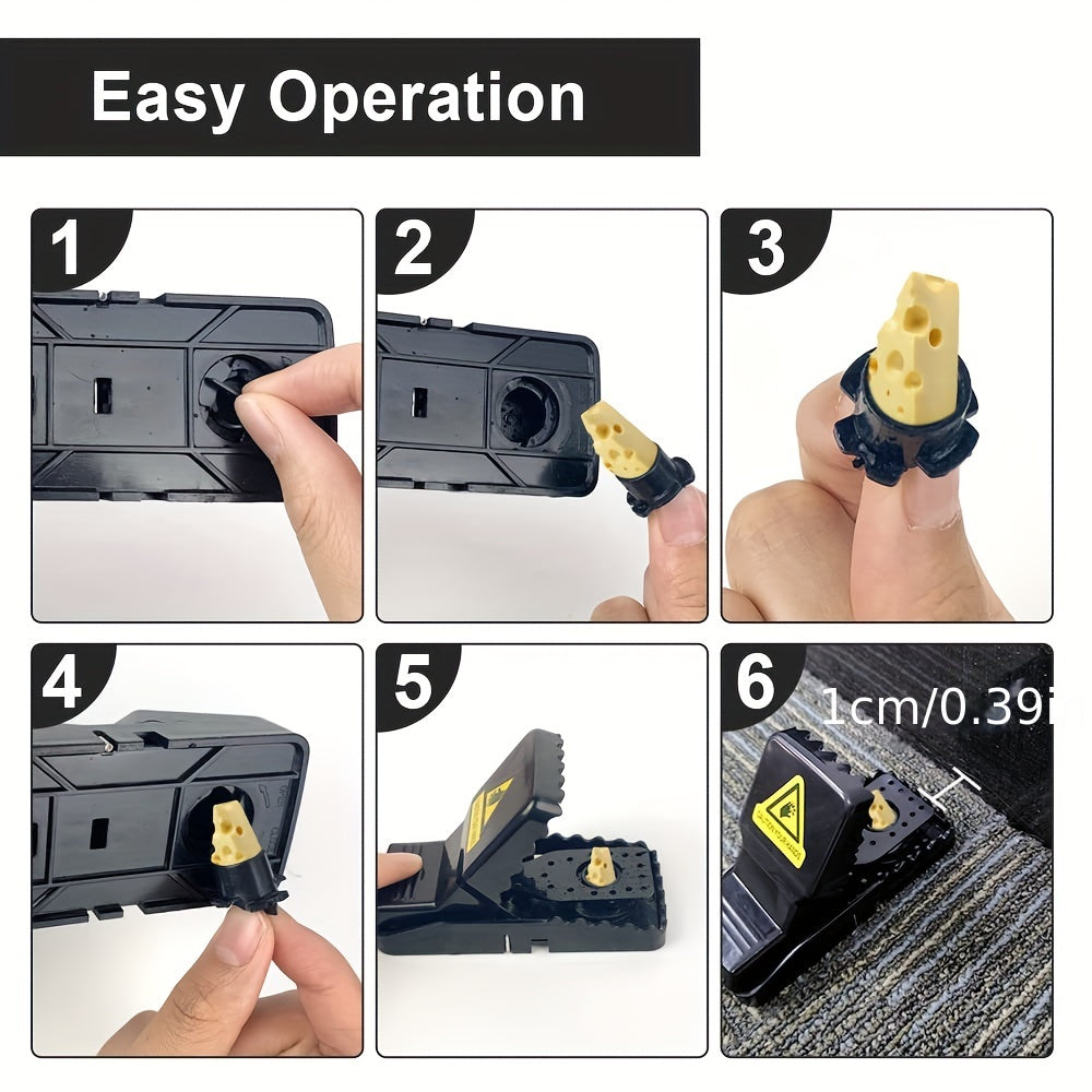 4pcs Mouse Traps Indoor Quick Effective Sanitary Safe Pest Control
