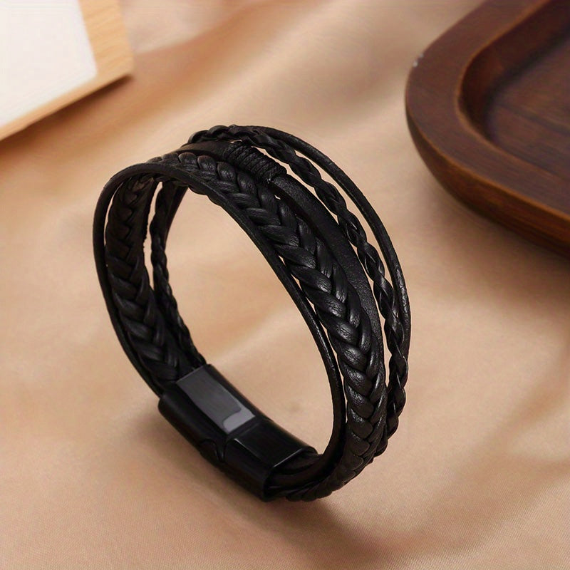 Hand woven Leather Bracelet Men's Ethnic Wind Bracelet