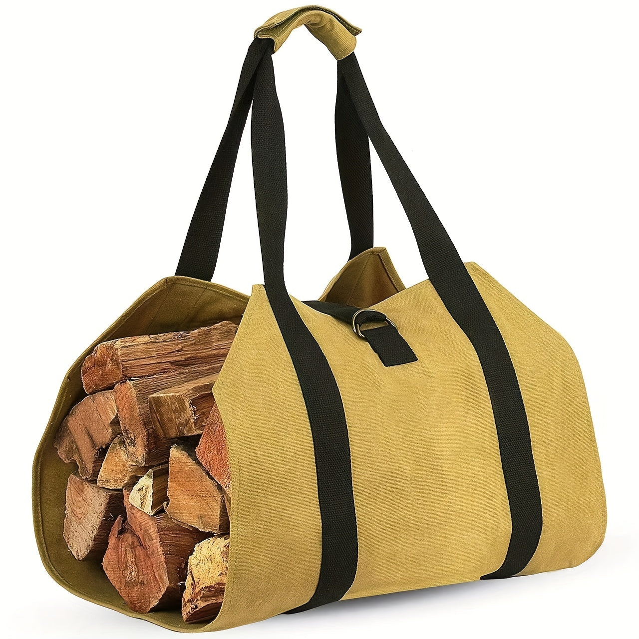Portable Wood Storage Bag Large Capacity for Outdoor Camping Hiking & BBQ