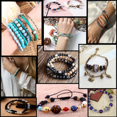 30 Stars 25 Moon Turquoise Beads DIY Necklace Bracelet