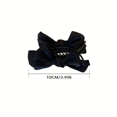 2pcs Bow Hair Claw Yarn Headdress Cloth Hair Accessory Hair Clip For Women Girls