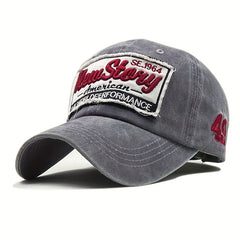 Patched Washed Sunscreen Sunshade Baseball Cap