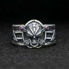 Men's Punk Style Skull Zirconia Ring Jewelry Gift