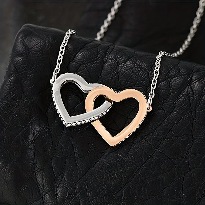 Hearts Necklace For Girls Jewelry With Card - Birthday Graduation Christmas
