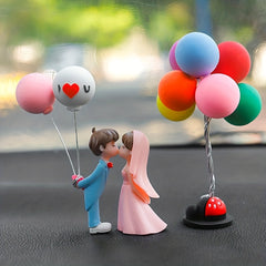 Car Couple Ornaments Kiss Couple Car Interior Decoration