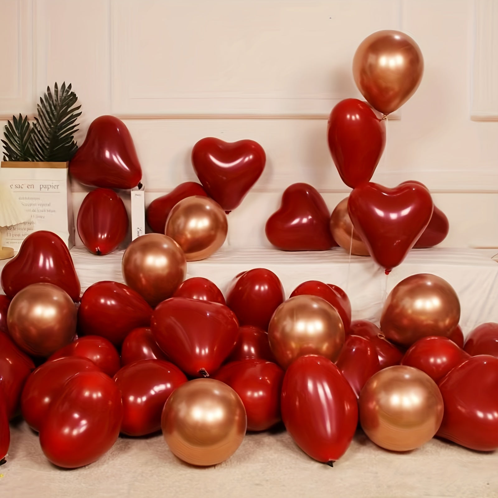 40pcs Red Love Balloon Set for Romantic Party House Decor