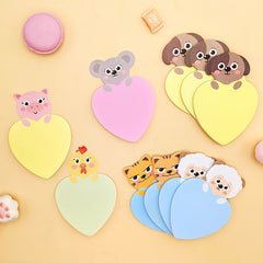 Cartoon Animal Sticky Notes - 25 Sheets, Student Message Notes