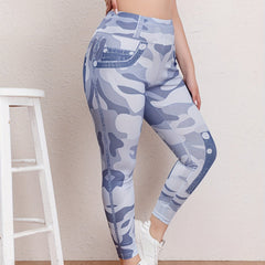  Camo High Rise Leggings with High Stretch