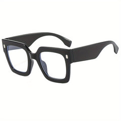 Square Clear Lens Glasses For Women Men Block Anti Light Glasses