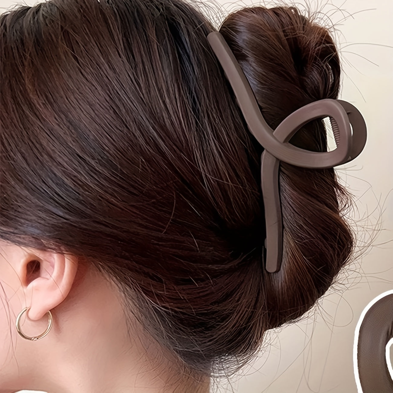 6pcs Large Hair Claw Non slip Hair Claw For Thin And Thick Hair