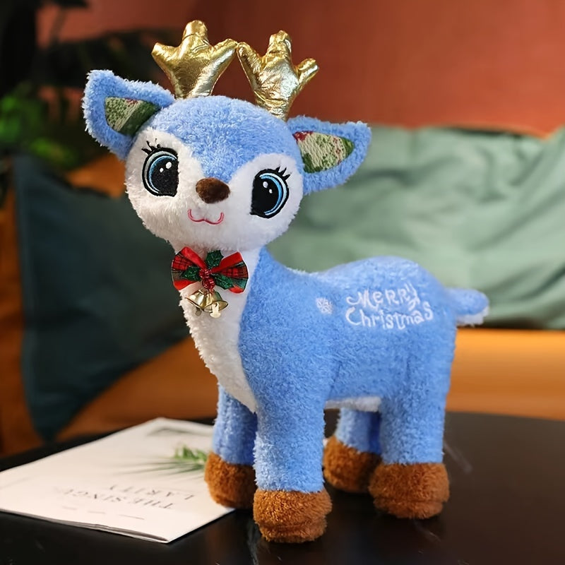 Christmas Elk Plush Toy Doll Plum Deer Fawn Holiday Decoration Gift