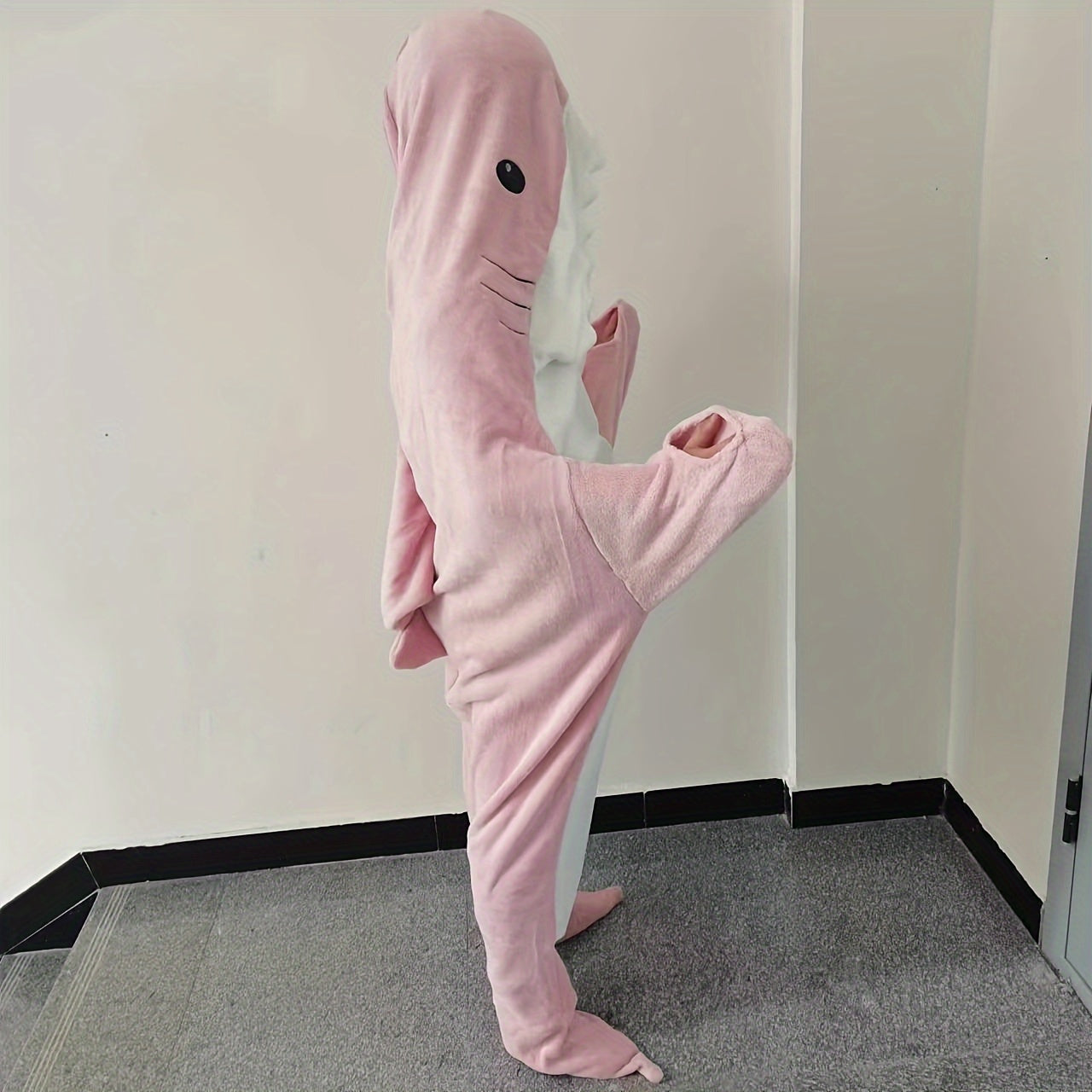 Funny Shark Blanket Warm Sleeping Bag with Hoodie