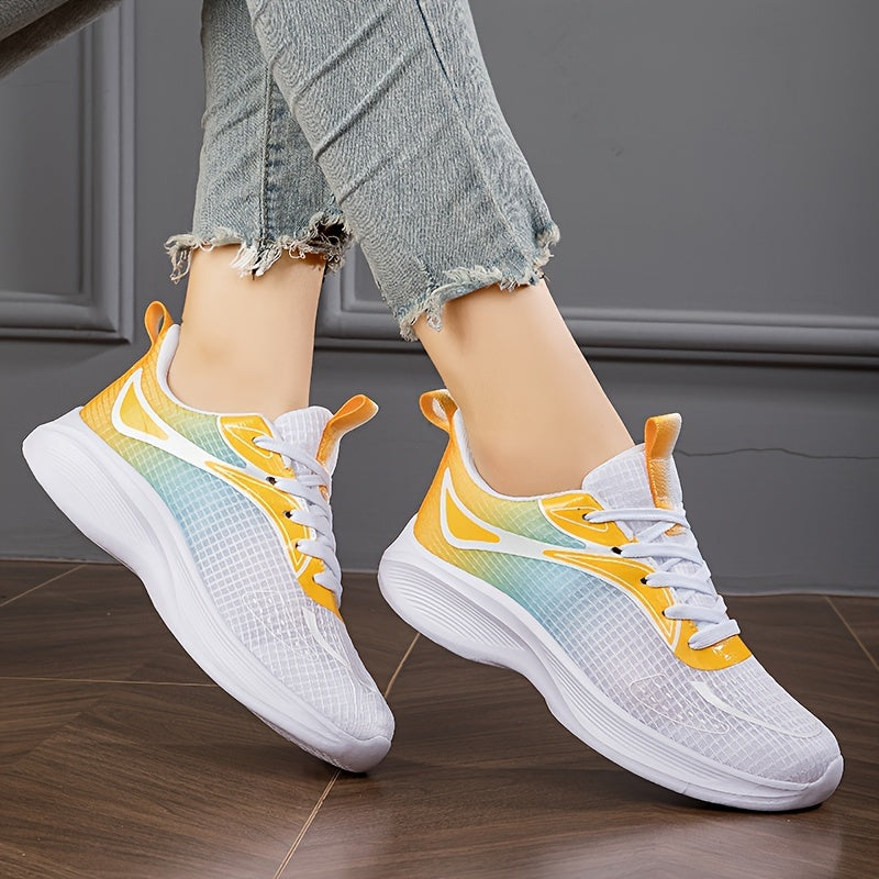 Women's Ombre Lace-Up Running Shoes