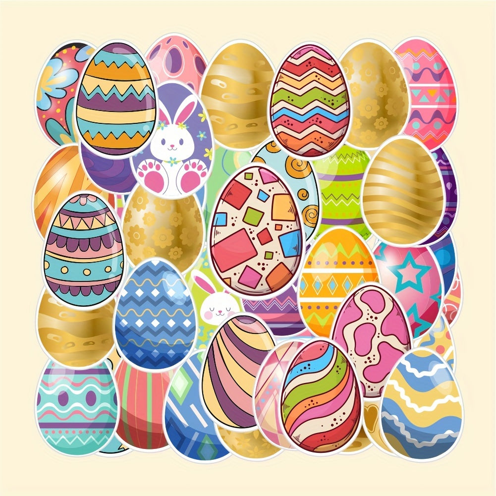 48pcs Easter Bunny Stickers Egg Water Cup Phone Notebook Stickers