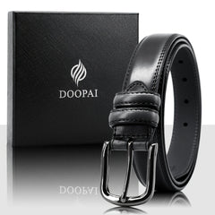 Men's Pin Buckle Belt Dress Adjustable Casual Business Metal Buckle Belt