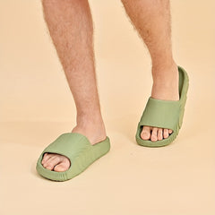 Men's Cloud Slides Pillow Slippers Open Toe Shoes Indoor Outdoor Non-Slip