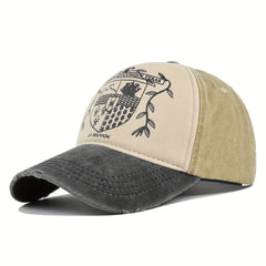 Graffiti Print Block Baseball Cap Unisex