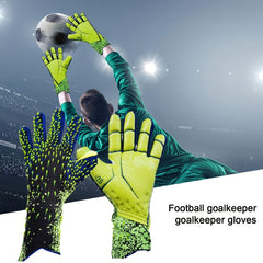 Pro Soccer Goalkeeper Gloves Breathable Comfortable Durable Green
