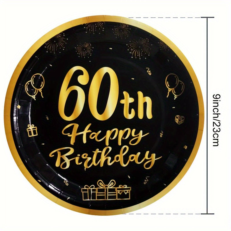 Holiday Tablecloth Set for 60 Year Old Birthday Party