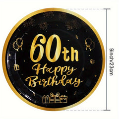Holiday Tablecloth Set for 60 Year Old Birthday Party
