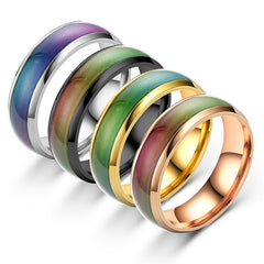 1pc Stainless Steel Couple's Changing Ring