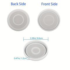 DIY Round Coaster Silicone Mold for Resin Cement