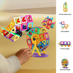 118pcs Magnetic Building Blocks Set Educational Toy Storage Box