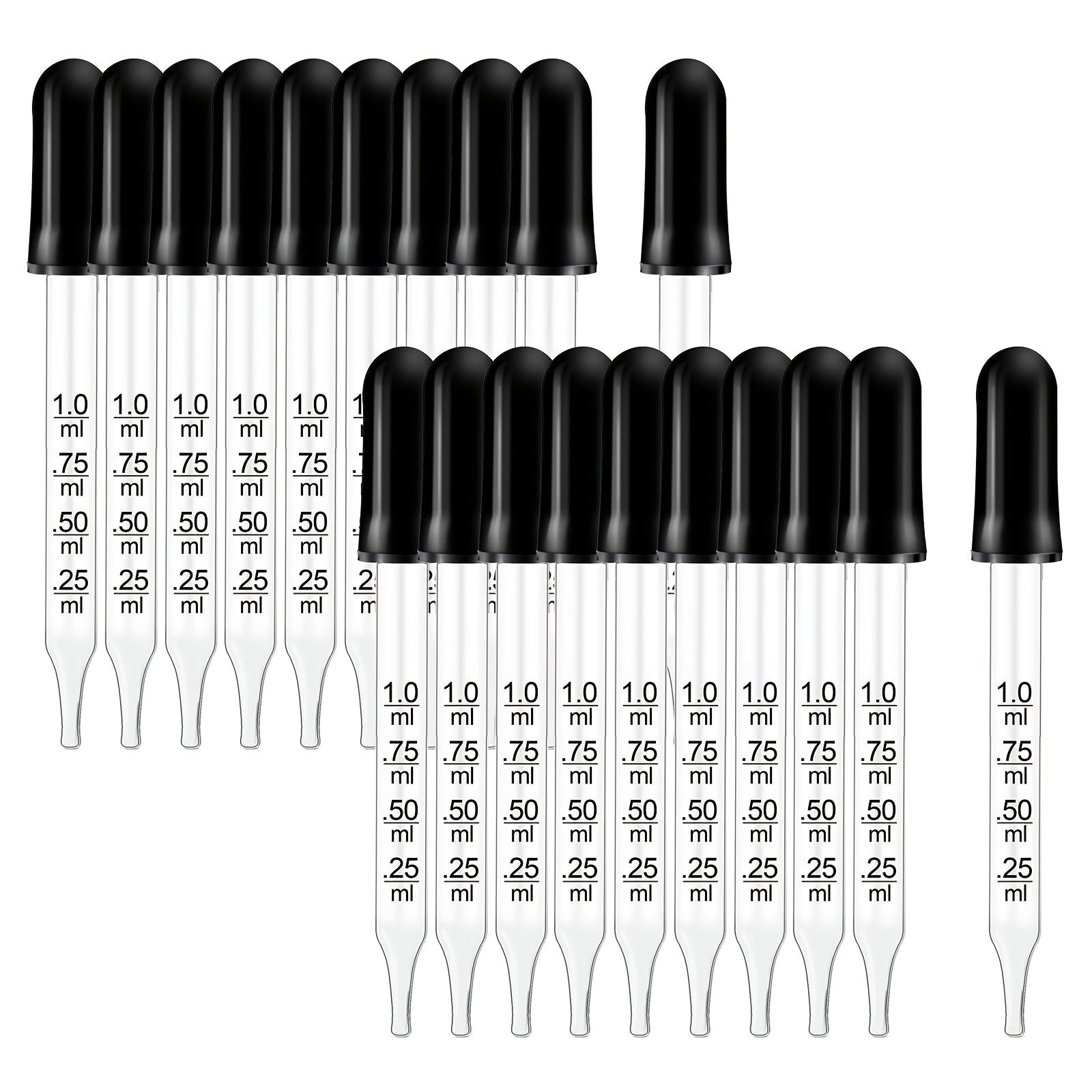 1ml Essential Oil Glass Dropper for Medical Use
