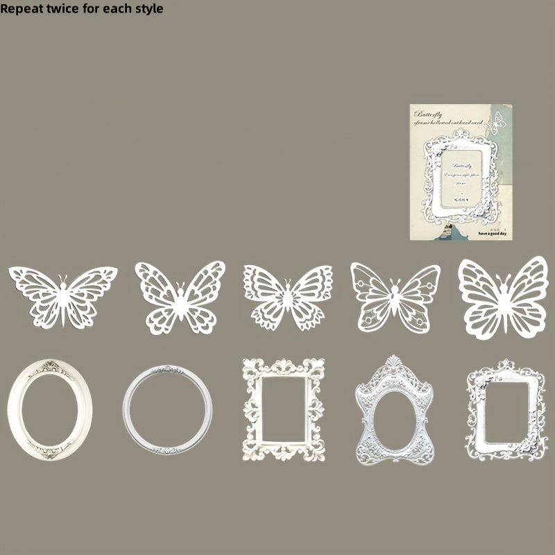20pcs Hollow Butterfly Photo Frame European Style Decoration