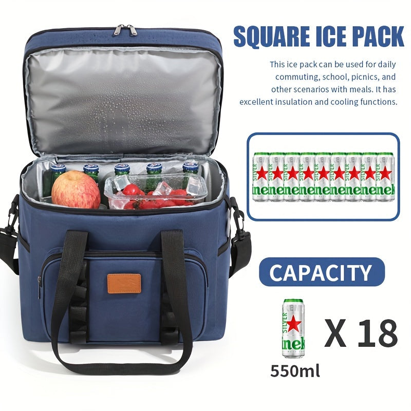 Outdoor Square Portable Ice Pack Large Capacity Insulation Bag