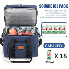 Outdoor Square Portable Ice Pack Large Capacity Insulation Bag