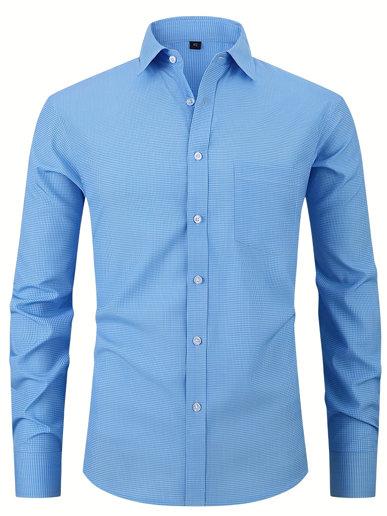 Men's Plaid Casual Shirt Long Sleeves Regular Fit